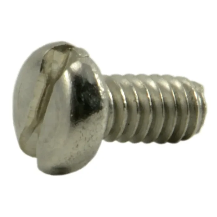 0-80 x 1/8″ 18-8 Stainless Steel Fine Thread Slotted Pan Head Miniature Machine Screws