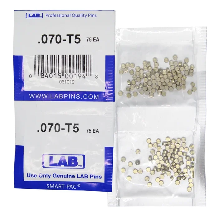 .070 Top Pin – Color-Coded Brass Alloy | Smart Pack 150 Pins