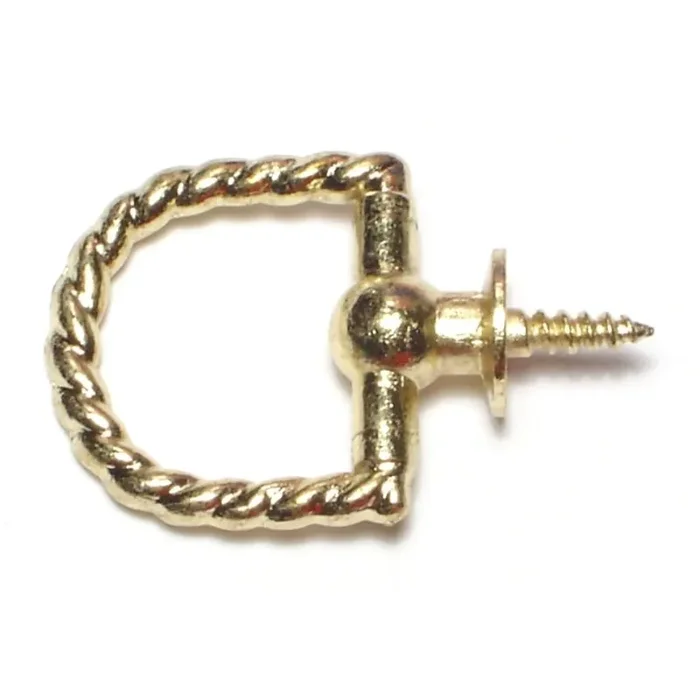 1-1/8″ Solid Brass Rope Twist Rings