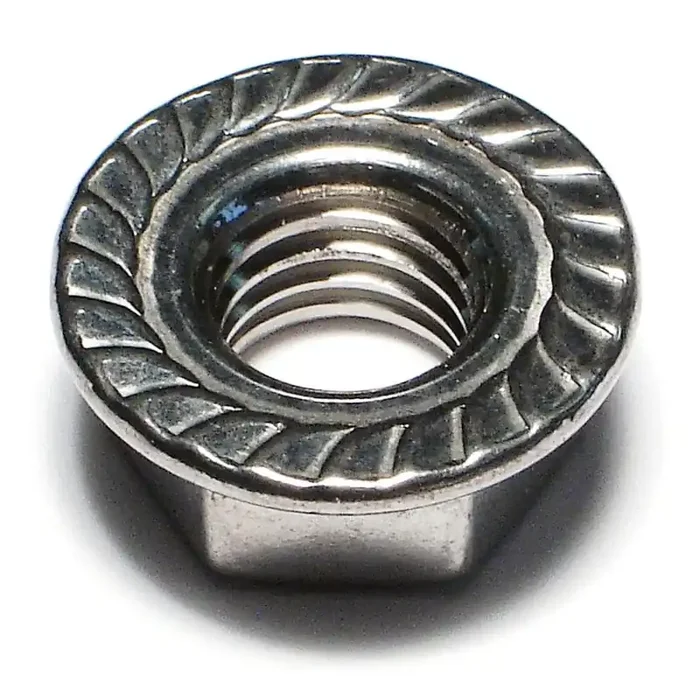 1/2″-13 18-8 Stainless Steel Coarse Thread Serrated Lock Nuts