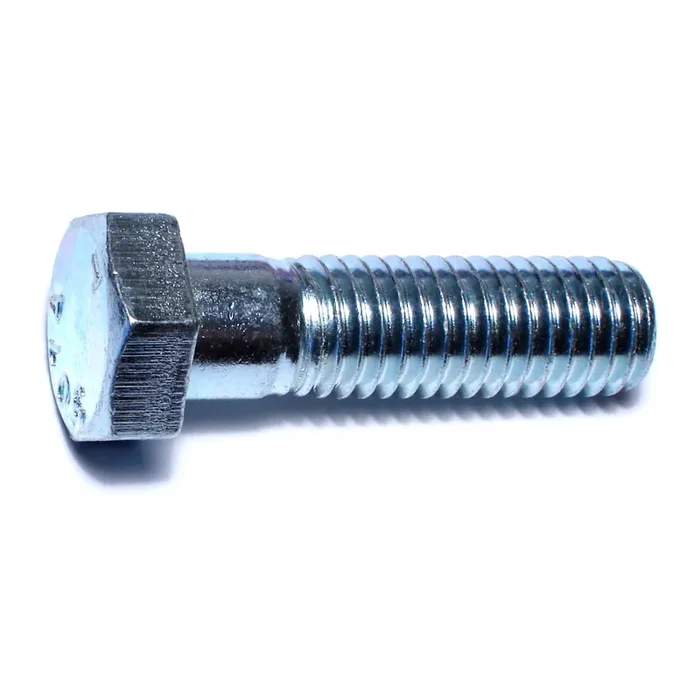 1/2″-13 x 1-3/4″ Zinc Plated Grade 2 / A307 Steel Coarse Thread Hex Bolts