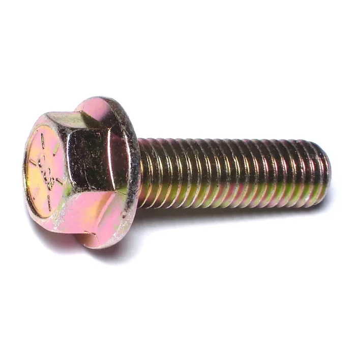 1/2″-13 x 1-3/4″ Zinc Plated Grade 8 Steel Coarse Thread Hex Washer Head Flange Bolts