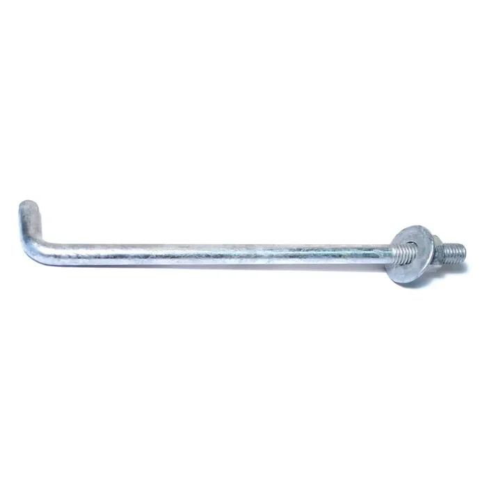 1/2″-13 x 10″ Hot Dip Galvanized Steel Coarse Thread Anchor Bolts