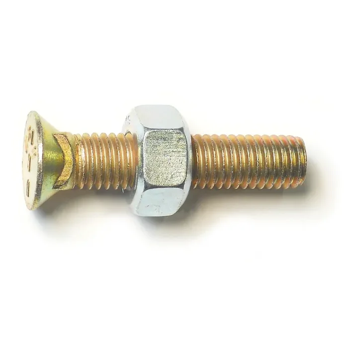 1/2″-13 x 2-1/2″ Zinc Plated Grade 8 Steel Coarse Thread Repair Head Plow Bolts