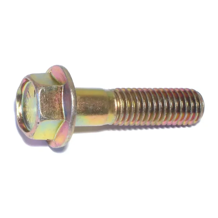 1/2″-13 x 2″ Zinc Plated Grade 8 Steel Coarse Thread Hex Washer Head Flange Bolts