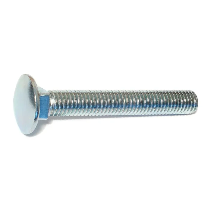 1/2″-13 x 3-1/2″ Zinc Plated Grade 2 / A307 Steel Coarse Thread Carriage Bolts