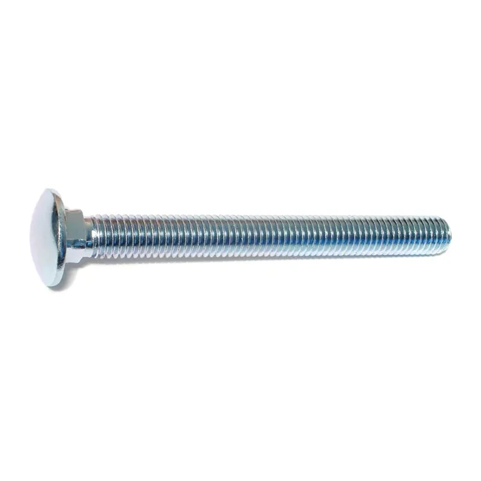1/2″-13 x 5″ Zinc Plated Grade 2 / A307 Steel Coarse Thread Carriage Bolts