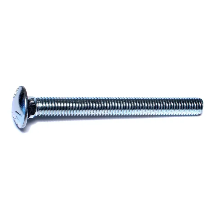 1/2″-13 x 5″ Zinc Plated Grade 5 Steel Coarse Thread Carriage Bolts
