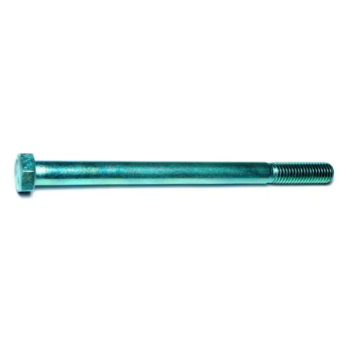 1/2″-13 x 7″ Green Rinsed Zinc Plated Grade 5 Steel Coarse Thread Hex Cap Screws