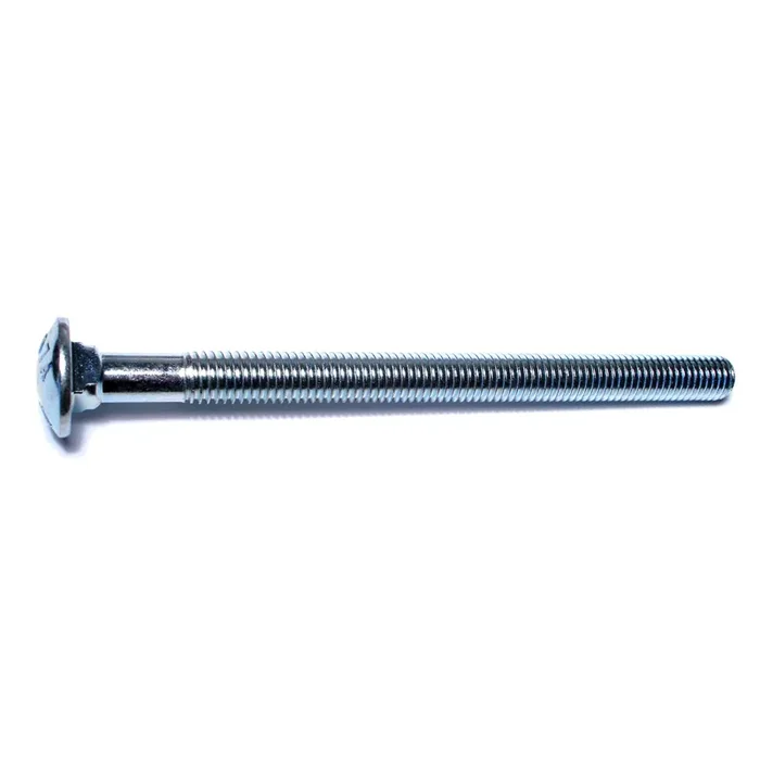 1/2″-13 x 7″ Zinc Plated Grade 2 / A307 Steel Coarse Thread Carriage Bolts