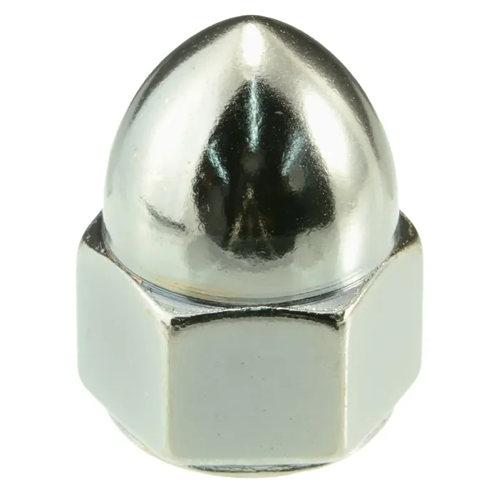 1/2″-20 Black Chrome Plated Steel Fine Thread Acorn Nuts