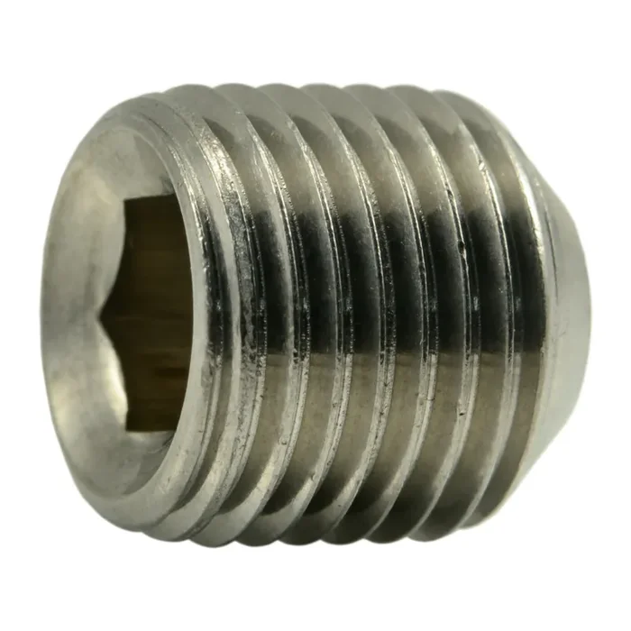 1/2″-20 x 1/2″ 18-8 Stainless Steel Fine Thread Hex Socket Headless Set Screws