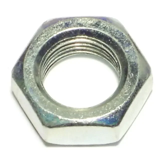 1/2″-20 x 27/32″ Zinc Plated Steel Fine Thread Hex Jam Nuts