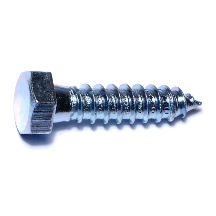1/2″ x 2″ Zinc Plated Grade 2 / A307 Steel Hex Head Lag Screws