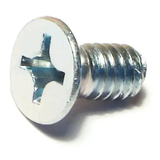 1/4″-20 x 1/2″ Zinc Plated Steel Coarse Thread Phillips Flat Head Machine Screws