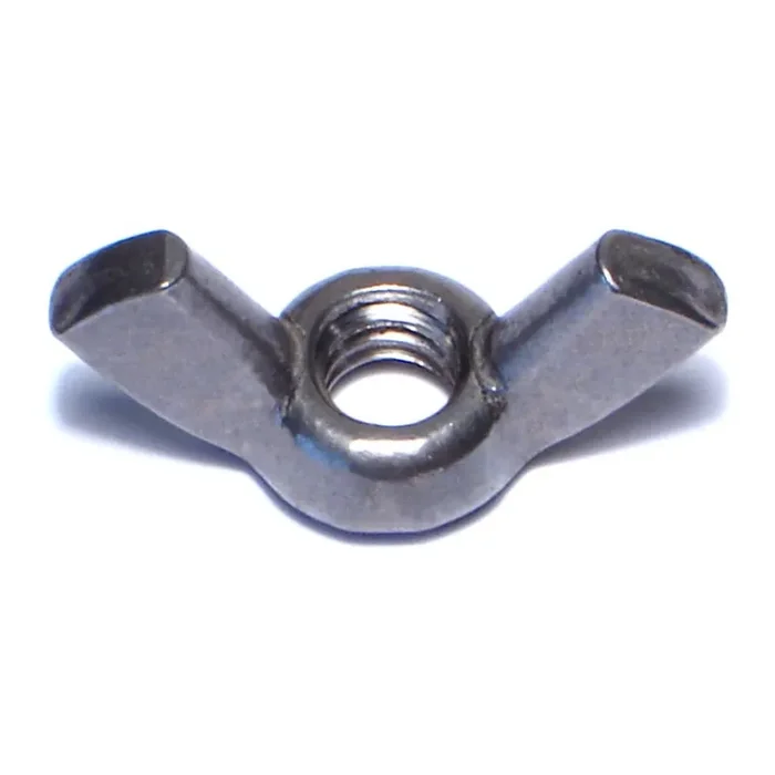 1/4″-20 x 1-3/32″ 18-8 Stainless Steel Coarse Thread Cold Forged Wing Nuts