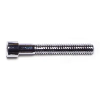 1/4″-20 x 1-3/4″ Chrome Plated Grade 8 Steel Coarse Thread Smooth Head Socket Cap Screws