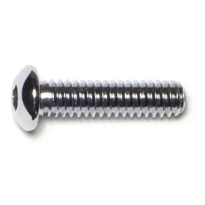 1/4″-20 x 1″ Chrome Plated Grade 8 Steel Coarse Thread Button Head Socket Cap Screws
