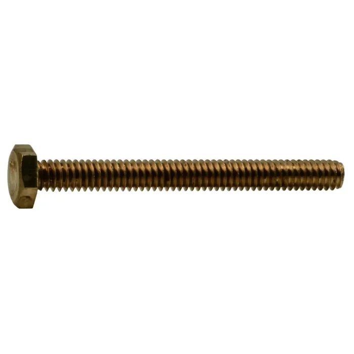 1/4″-20 x 2-1/2″ Silicon Bronze Coarse Thread Hex Cap Screws