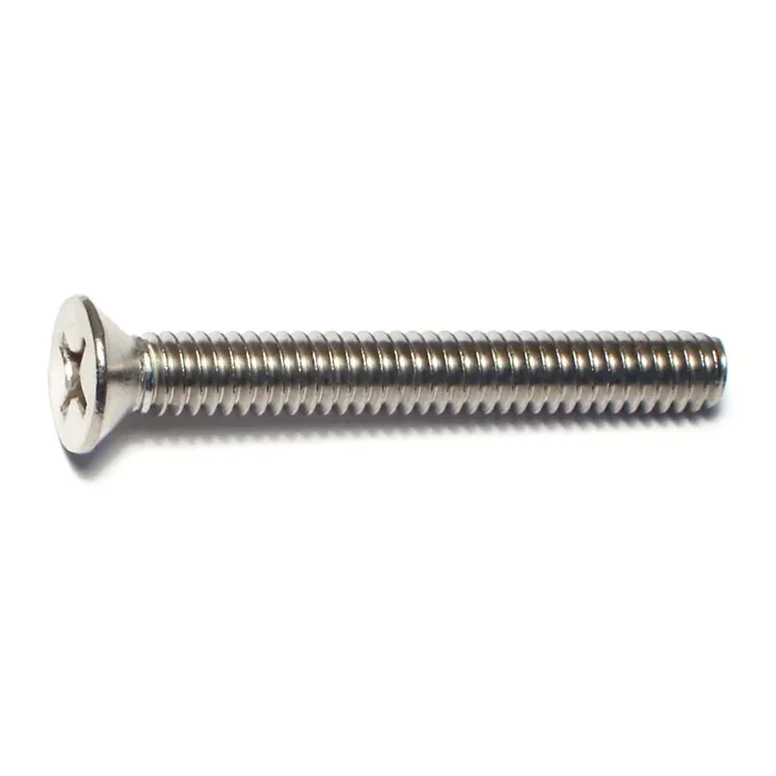 1/4″-20 x 2″ 18-8 Stainless Steel Coarse Thread Phillips Flat Head Machine Screws