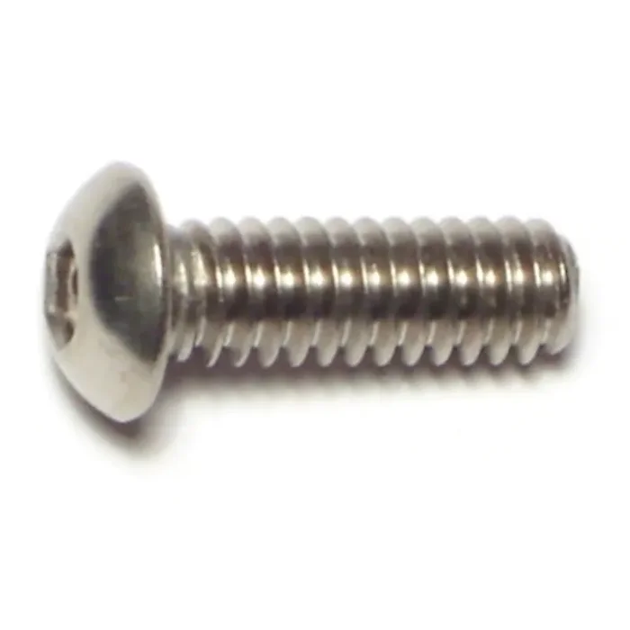 1/4″-20 x 3/4″ 18-8 Stainless Steel Coarse Thread Button Head Socket Cap Screws
