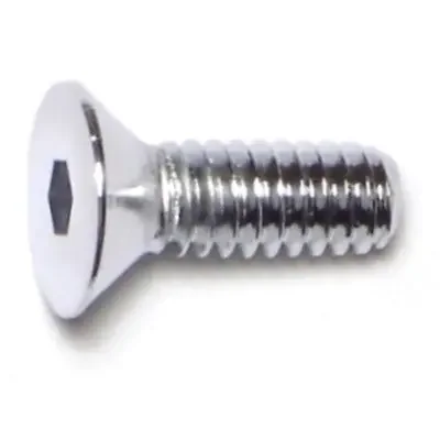 1/4″-20 x 3/4″ Chrome Plated Grade 8 Steel Coarse Thread Flat Head Socket Cap Screws