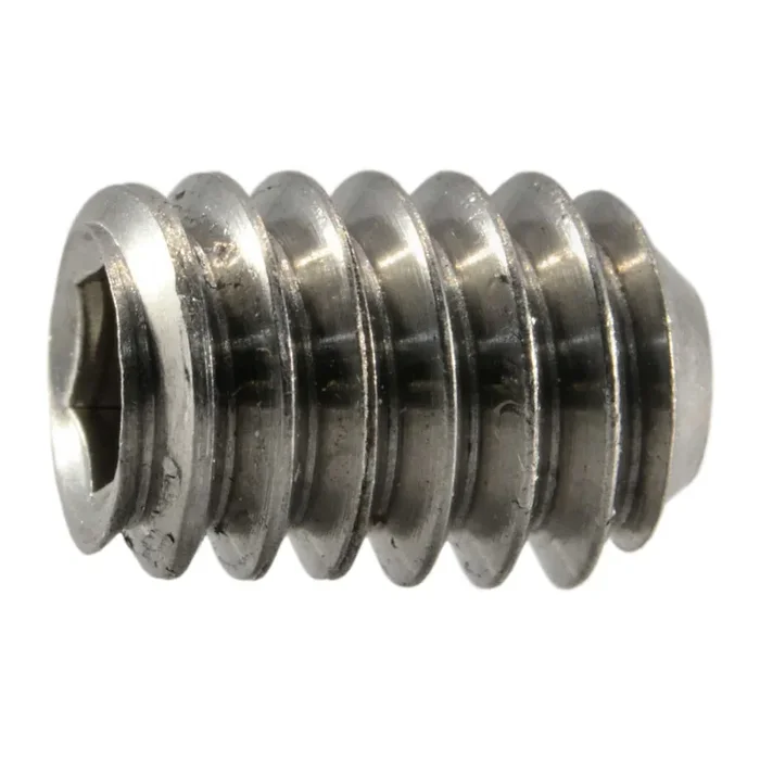 1/4″-20 x 3/8″ 18-8 Stainless Steel Coarse Thread Hex Socket Headless Set Screws