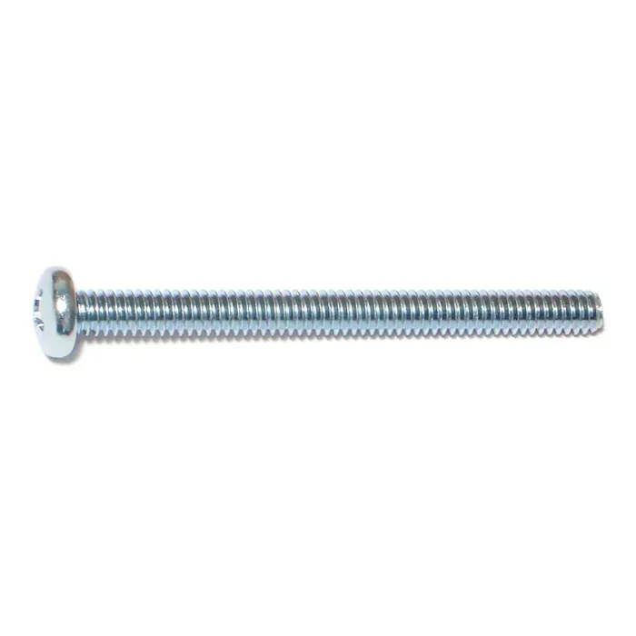 1/4″-20 x 3″ Zinc Plated Steel Coarse Thread Phillips Pan Head Machine Screws