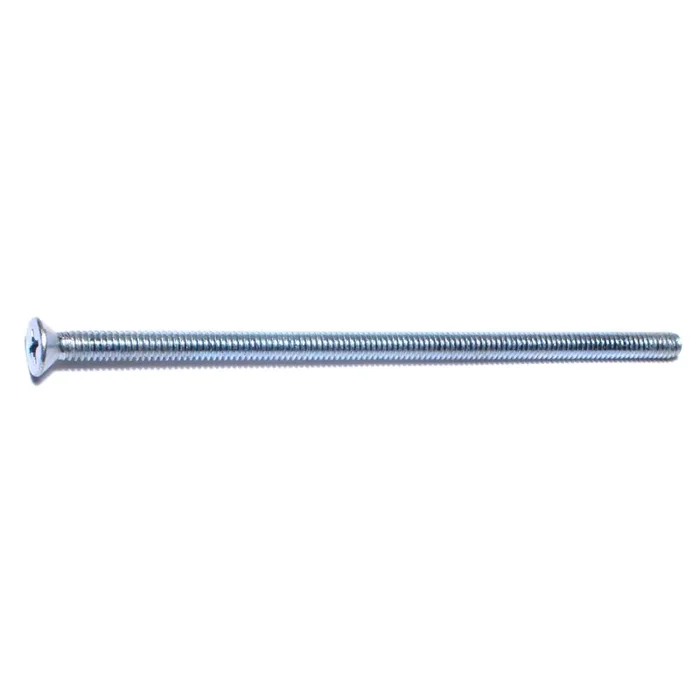1/4″-20 x 6″ Zinc Plated Steel Coarse Thread Phillips Flat Head Machine Screws