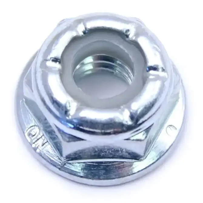 1/4″-20 Zinc Plated Grade 5 Steel Coarse Thread Flange Lock Nuts