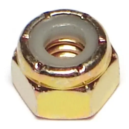 1/4″-20 Zinc Plated Grade 8 Steel Coarse Thread Nylon Insert Lock Nuts