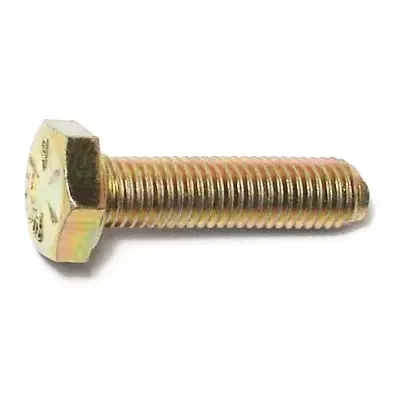 1/4″-28 x 1″ Zinc Plated Grade 8 Steel Fine Thread Hex Cap Screws