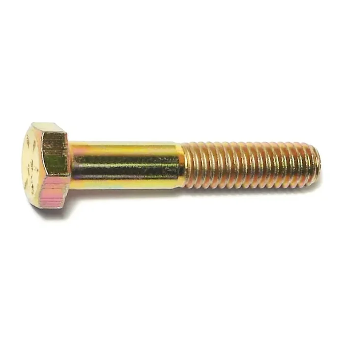 1/4″-28 x 2-1/2″ Zinc Plated Grade 8 Steel Fine Thread Hex Cap Screws