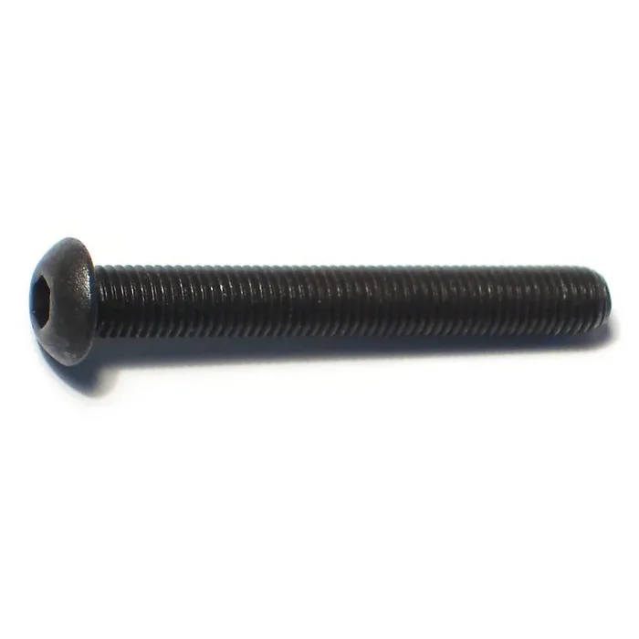1/4″-28 x 2″ Plain Steel Fine Thread Button Head Socket Cap Screws