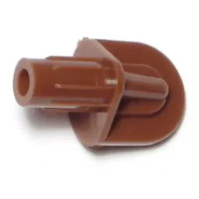 1/4″ x 1/2″ Brown Plastic Fluted Shelf Pins