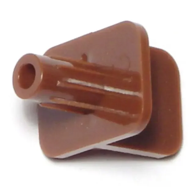 1/4″ x 1/2″ Walnut Colored Plastic Shelf Supports