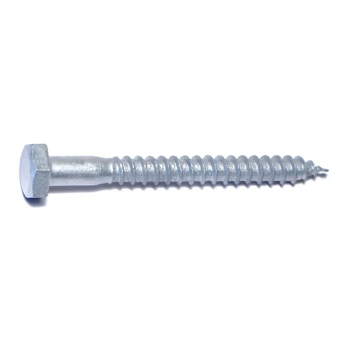 1/4″ x 2-1/2″ Hot Dip Galvanized Steel Hex Head Lag Screws