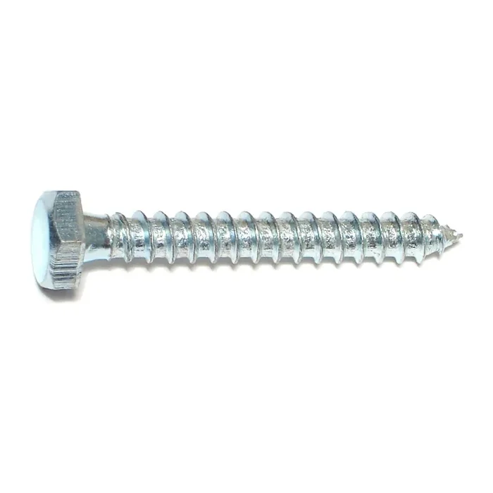 1/4″ x 2″ Zinc Plated Grade 2 / A307 Steel Hex Head Lag Screws