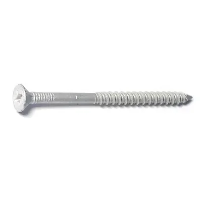 1/4″ x 3-3/4″ Stainless Steel Phillips Flat Head Tapcon Concrete Screws