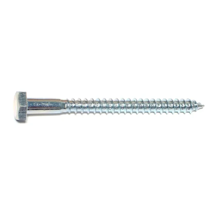 1/4″ x 3″ Zinc Plated Grade 2 / A307 Steel Hex Head Lag Screws