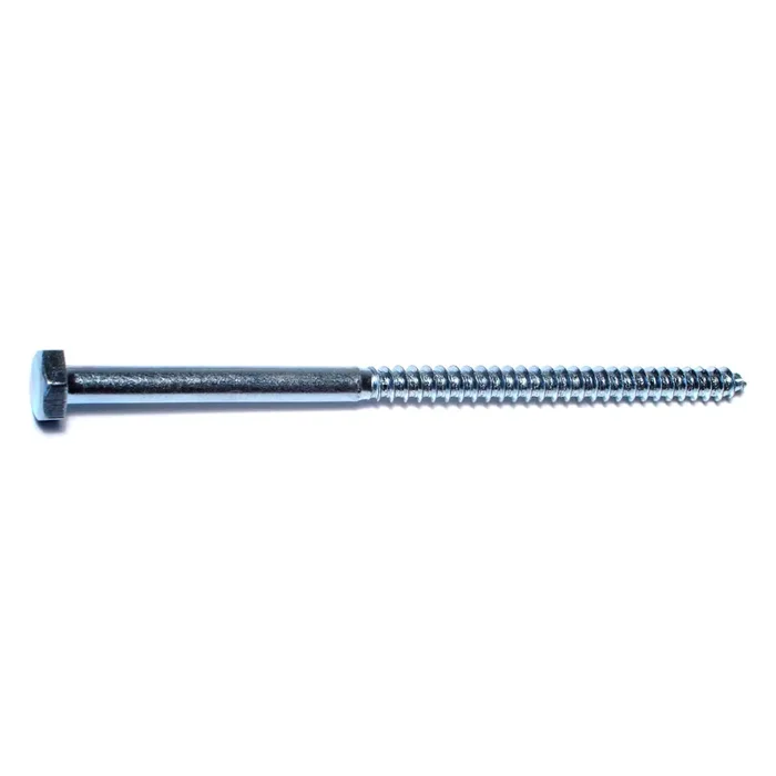 1/4″ x 5″ Zinc Plated Grade 2 / A307 Steel Hex Head Lag Screws