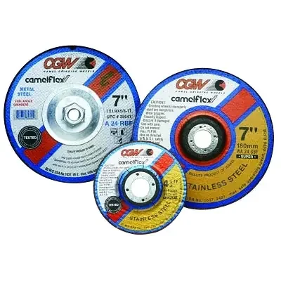 1/4 in Depressed Center Wheel Type 27, 4-1/2 in dia, 5/8 in Arbor, A24R