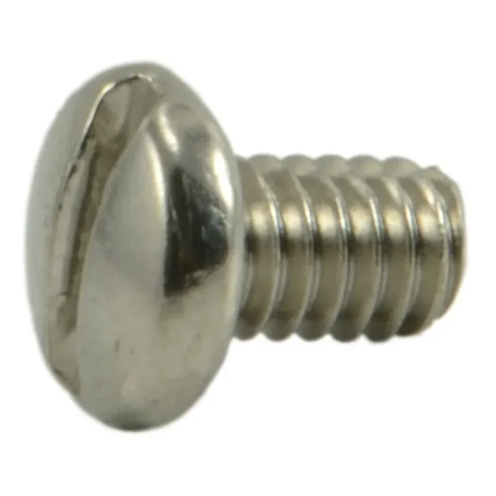 1-72 x 1/8″ 18-8 Stainless Steel Fine Thread Slotted Pan Head Miniature Machine Screws