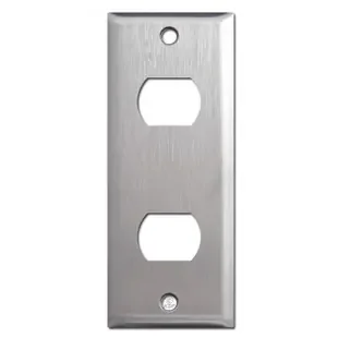1.75″ Narrow 2 Despard Switch Wall Plates – 302 Spec Stainless Steel
