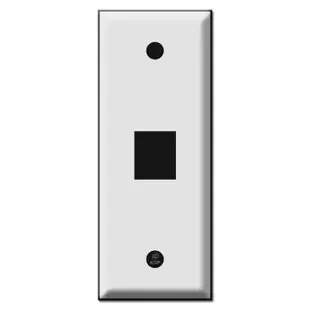 1.75″ Narrow Phone or TV Cable Jack Cover Plates