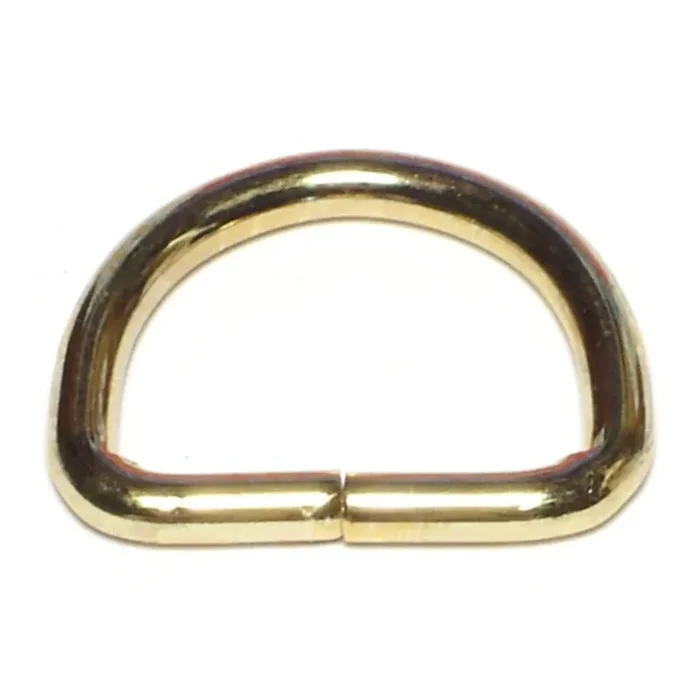 1/8″ x 1″ Brass D-Rings
