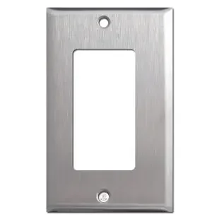 1/8‘‘ Offset Narrow Rocker Wall Plate – Satin Stainless Steel