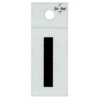 1″ – “I” Straight Black Reflective Letters