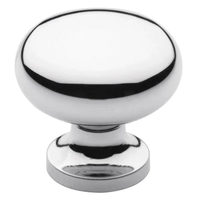 1″ Classic Cabinet Knob Bright Chrome Finish by Baldwin Estate
