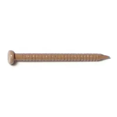 1″ Oak Brown Painted Steel Panel Flat Head Nails